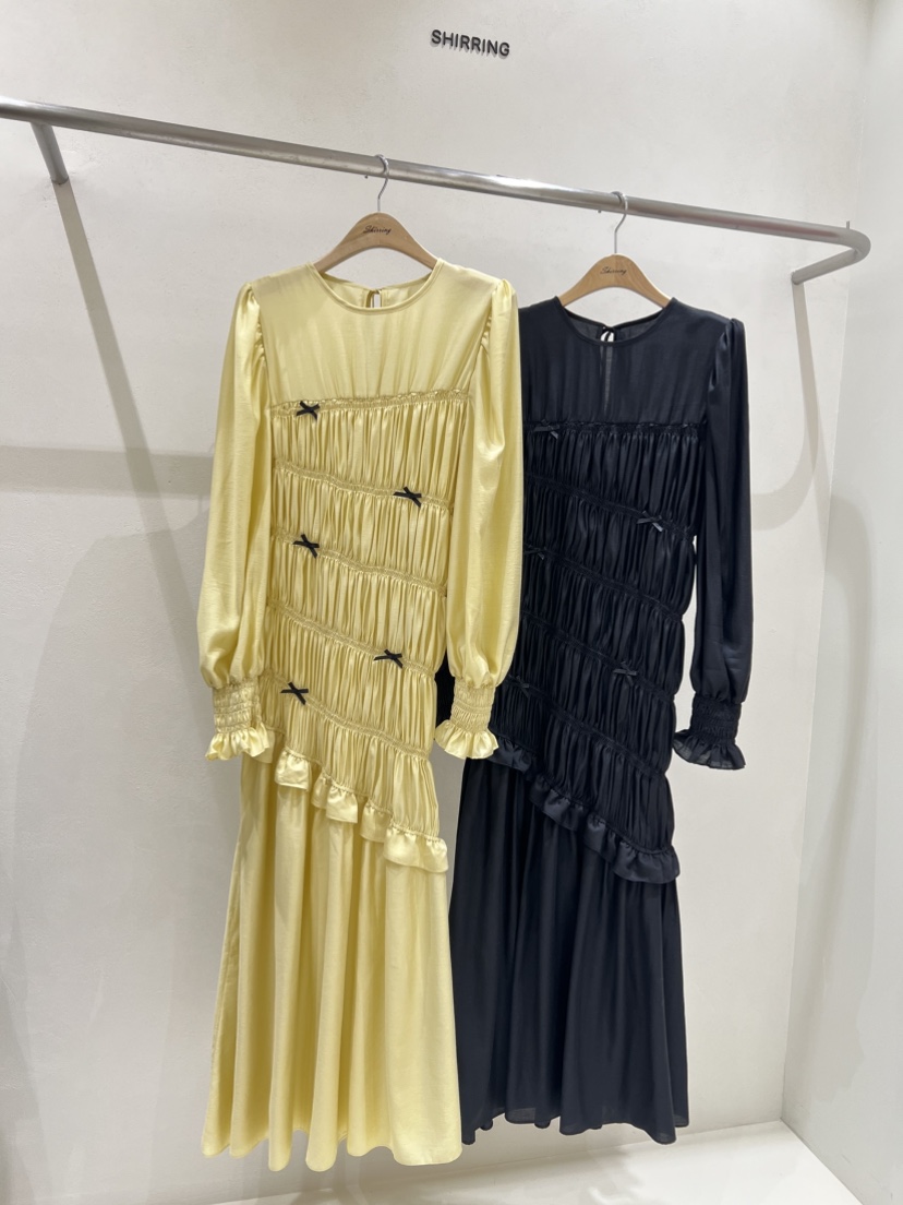 SHIRRING韓國直郵女士新品休閑人氣時尚推薦26夏季連衣裙打折SHIRRING連衣裙