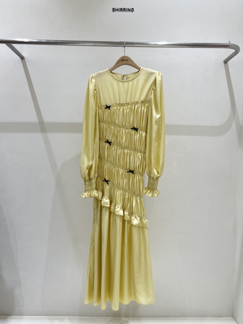 SHIRRING韓國直郵女士新品休閑人氣時尚推薦26夏季連衣裙打折SHIRRING連衣裙圖色1