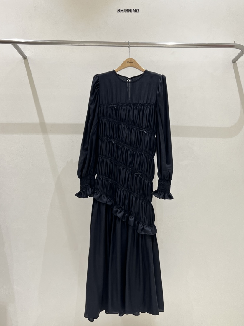 SHIRRING韓國直郵女士新品休閑人氣時尚推薦26夏季連衣裙打折SHIRRING連衣裙圖色2