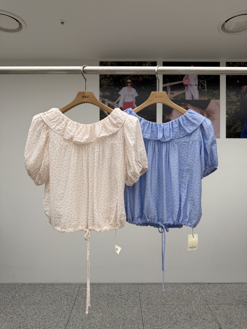 MADE-P東大門實拍韓國女裝新品熱賣26夏季時尚襯衫蕾絲衫MADE-P襯衫/蕾絲衫