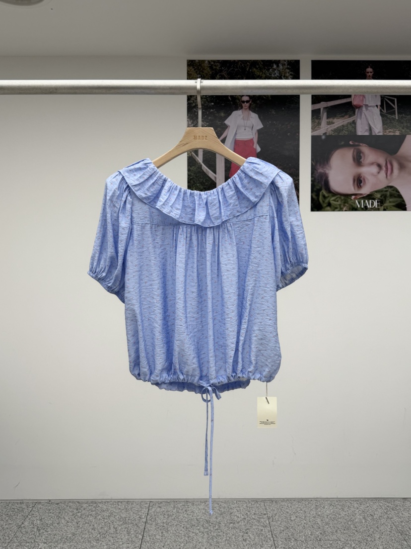 MADE-P東大門實拍韓國女裝新品熱賣26夏季時尚襯衫蕾絲衫MADE-P襯衫/蕾絲衫圖色2