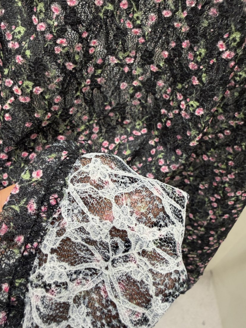 SHIRRING韓國直郵實拍女裝新品推薦吊帶背心花朵蕾絲無袖SHIRRING吊帶/背心
