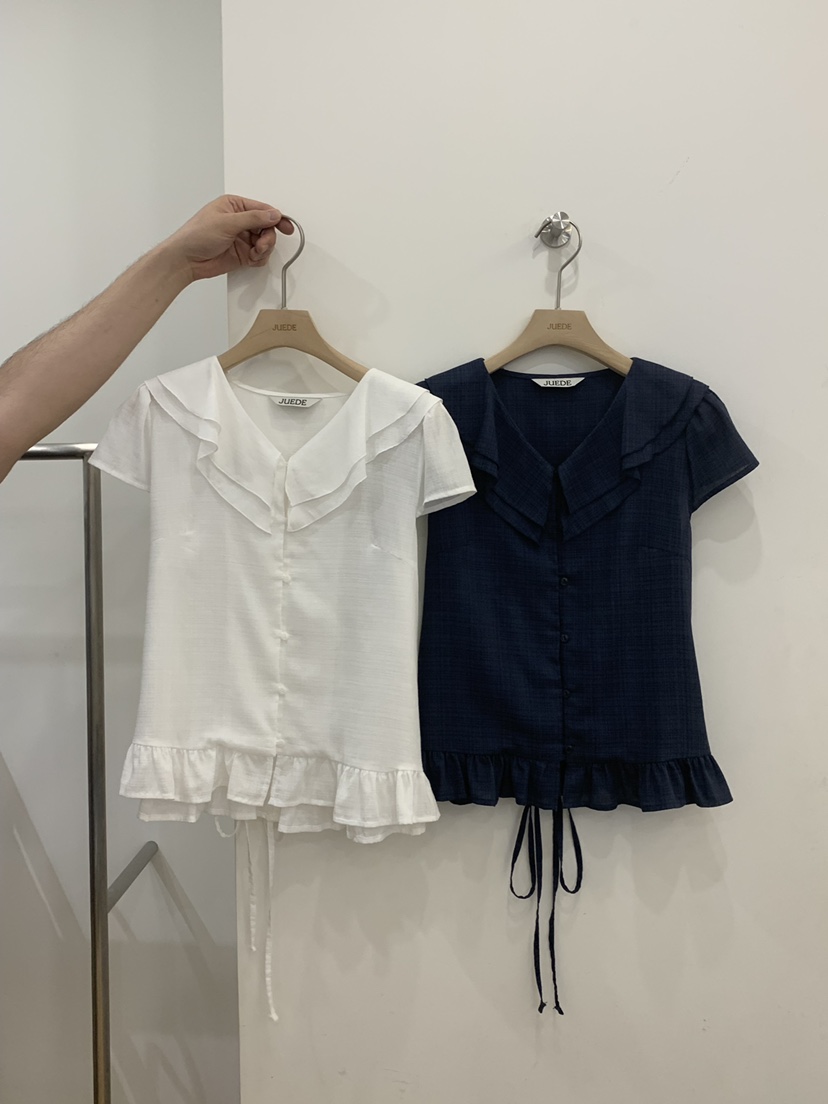 JUEDE韓國直郵女士新品人氣襯衫蕾絲衫JUEDE襯衫/蕾絲衫