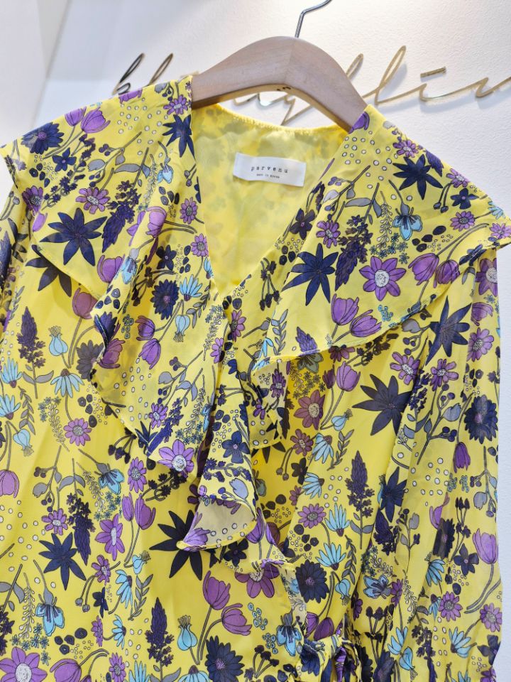 BLING BLING-S/RICO韓國直郵女士新品26夏季連衣裙雪紡BLING BLING-S/RICO連衣裙