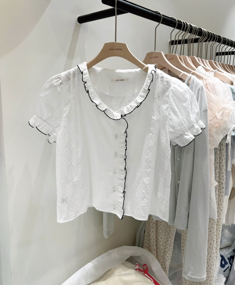 LOVE ROSIE韓國直郵女士新品人氣時尚26夏季熱賣襯衫蕾絲衫LOVE ROSIE襯衫/蕾絲衫圖色1