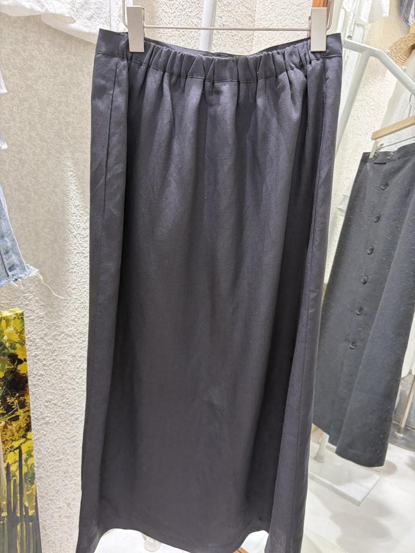 N BROWN韓國東大門代購女裝新品休閑熱賣長裙亞麻紐扣長款N BROWN長裙