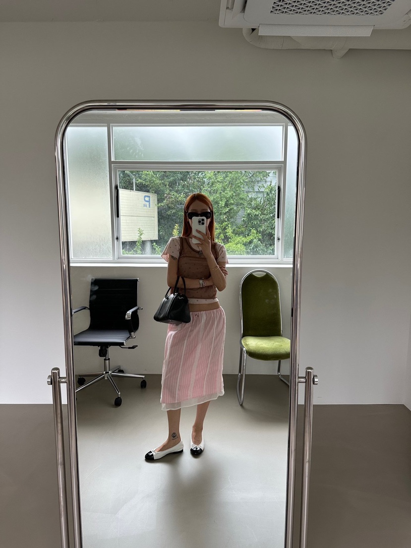 ZEROZERO韓國東大門直郵女裝新品熱賣人氣休閑T恤圓點層疊ZEROZEROT恤