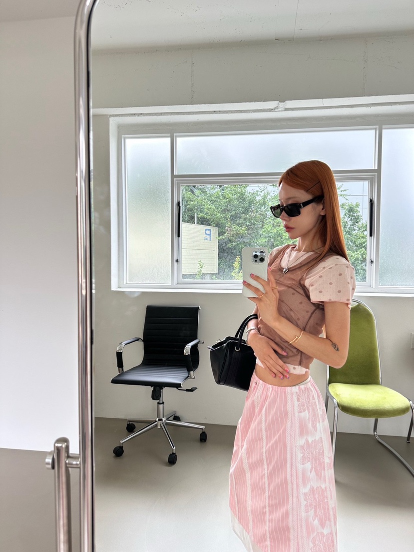 ZEROZERO韓國東大門直郵女裝新品熱賣人氣休閑T恤圓點層疊ZEROZEROT恤