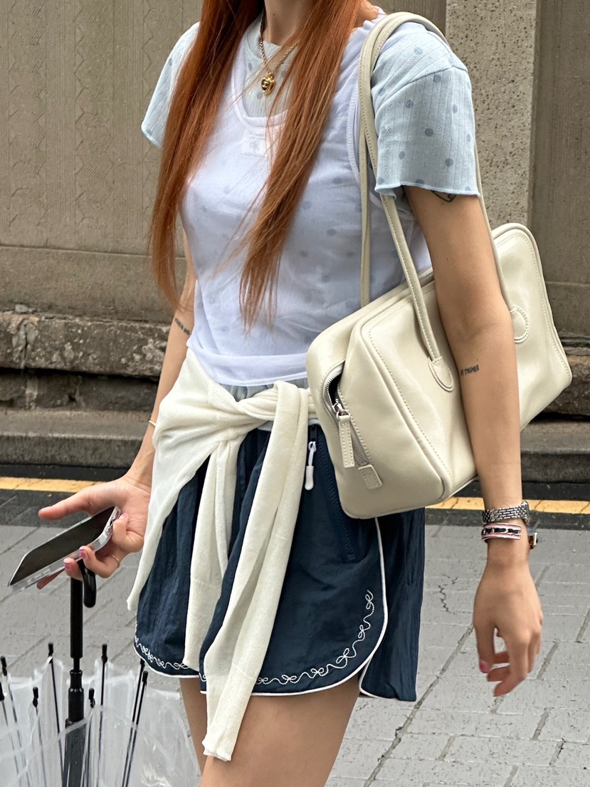 ZEROZERO韓國東大門直郵女裝新品熱賣人氣休閑T恤圓點層疊ZEROZEROT恤圖色2