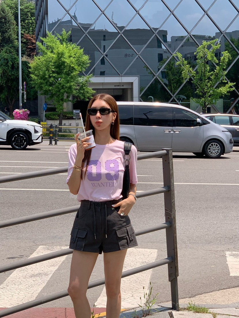 REVE CITE-L韓國直郵女士新款推薦26夏季休閑時尚人氣T恤REVE CITE-LT恤
