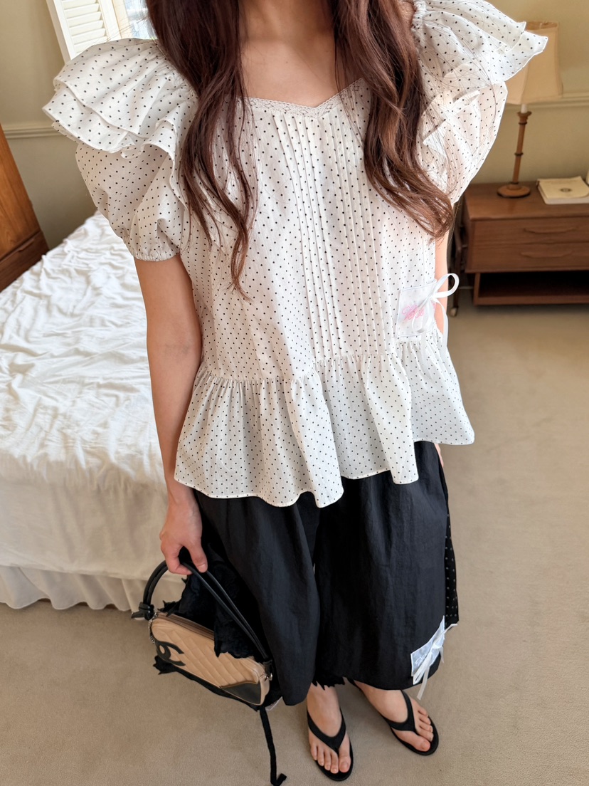 BOUTIQUE-L韓國代購女裝新款時尚休閑熱賣26夏季襯衫蕾絲衫BOUTIQUE-L襯衫/蕾絲衫