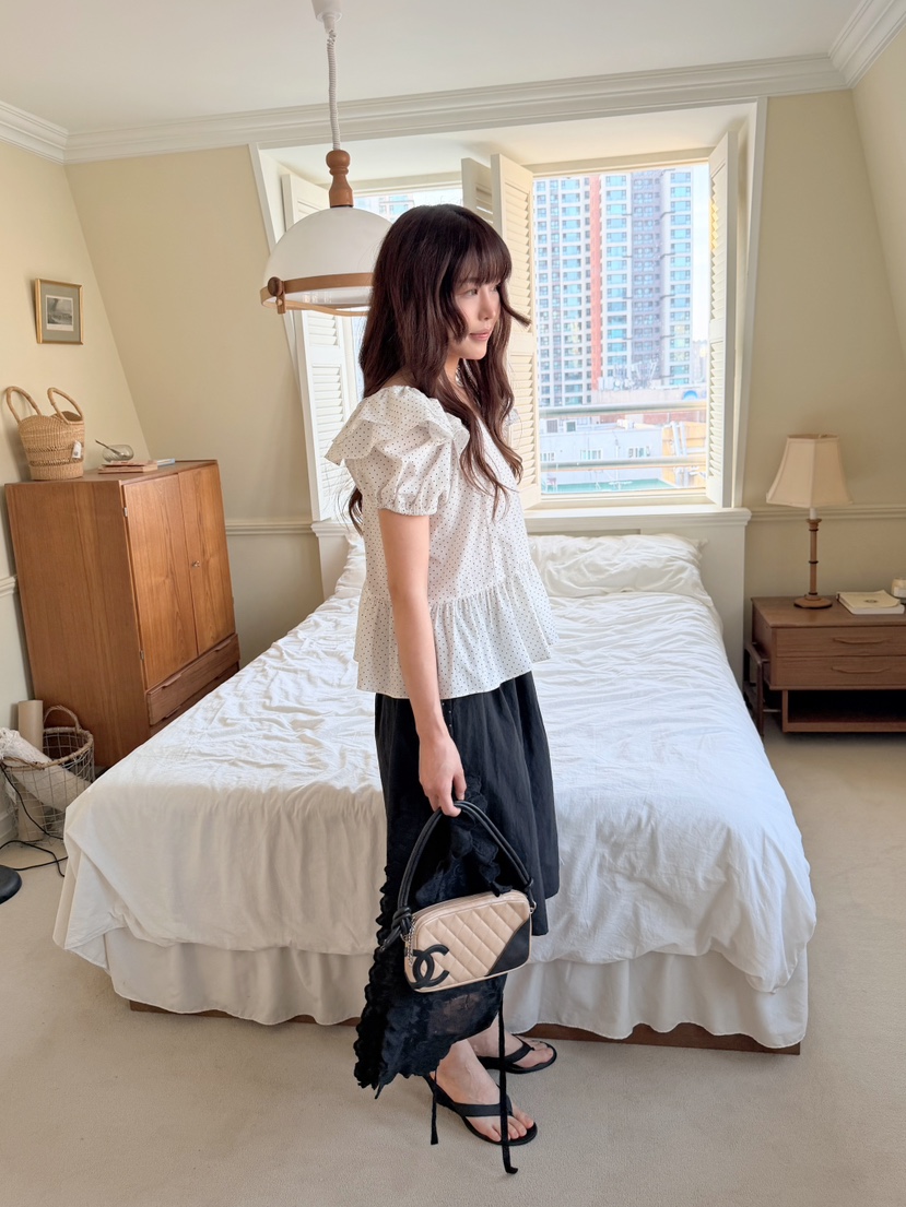 BOUTIQUE-L韓國代購女裝新款時尚休閑熱賣26夏季襯衫蕾絲衫BOUTIQUE-L襯衫/蕾絲衫