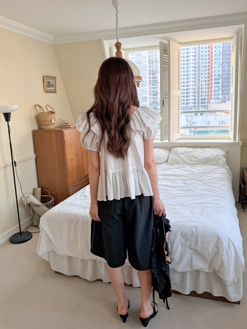 BOUTIQUE-L韓國代購女裝新款時尚休閑熱賣26夏季襯衫蕾絲衫BOUTIQUE-L襯衫/蕾絲衫
