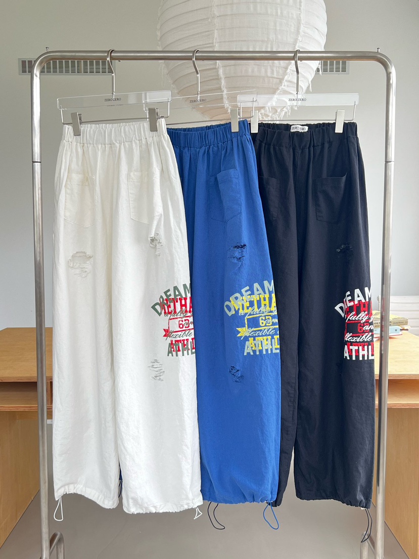 ZEROZERO韓國東大門直郵女士新品26夏季休閑褲闊腿褲復古亞麻ZEROZERO休閑褲