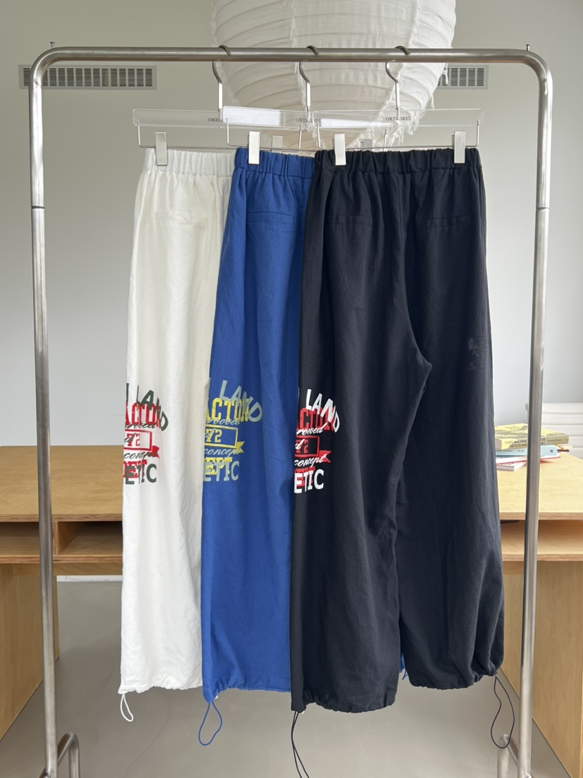 ZEROZERO韓國東大門直郵女士新品26夏季休閑褲闊腿褲復古亞麻ZEROZERO休閑褲