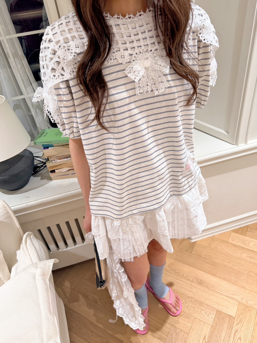 BOUTIQUE-L韓國直郵實拍女裝新款熱賣26夏季人氣休閑T恤BOUTIQUE-LT恤