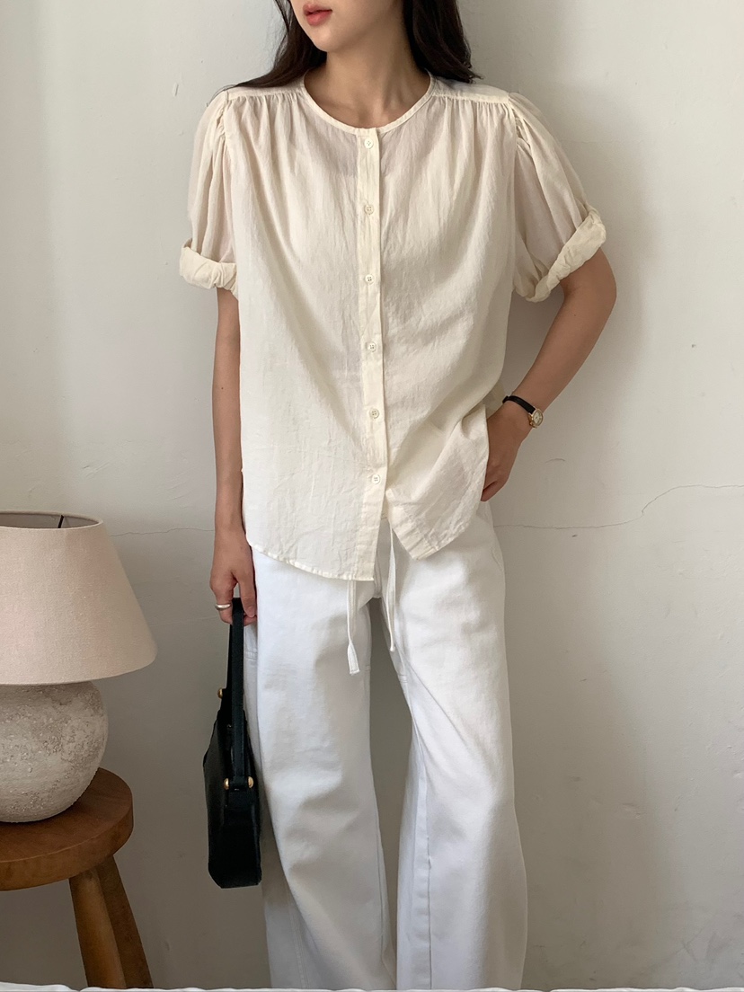 BLEECKER韓國東大門直郵女士新品熱賣26夏季時尚襯衫蕾絲衫BLEECKER襯衫/蕾絲衫