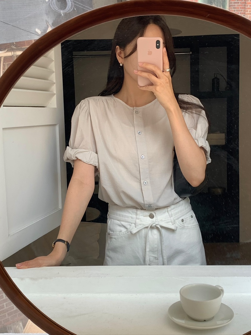 BLEECKER韓國東大門直郵女士新品熱賣26夏季時尚襯衫蕾絲衫BLEECKER襯衫/蕾絲衫