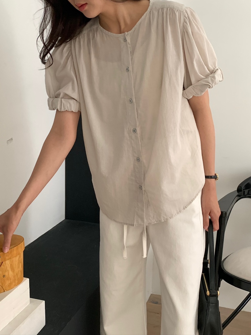 BLEECKER韓國東大門直郵女士新品熱賣26夏季時尚襯衫蕾絲衫BLEECKER襯衫/蕾絲衫