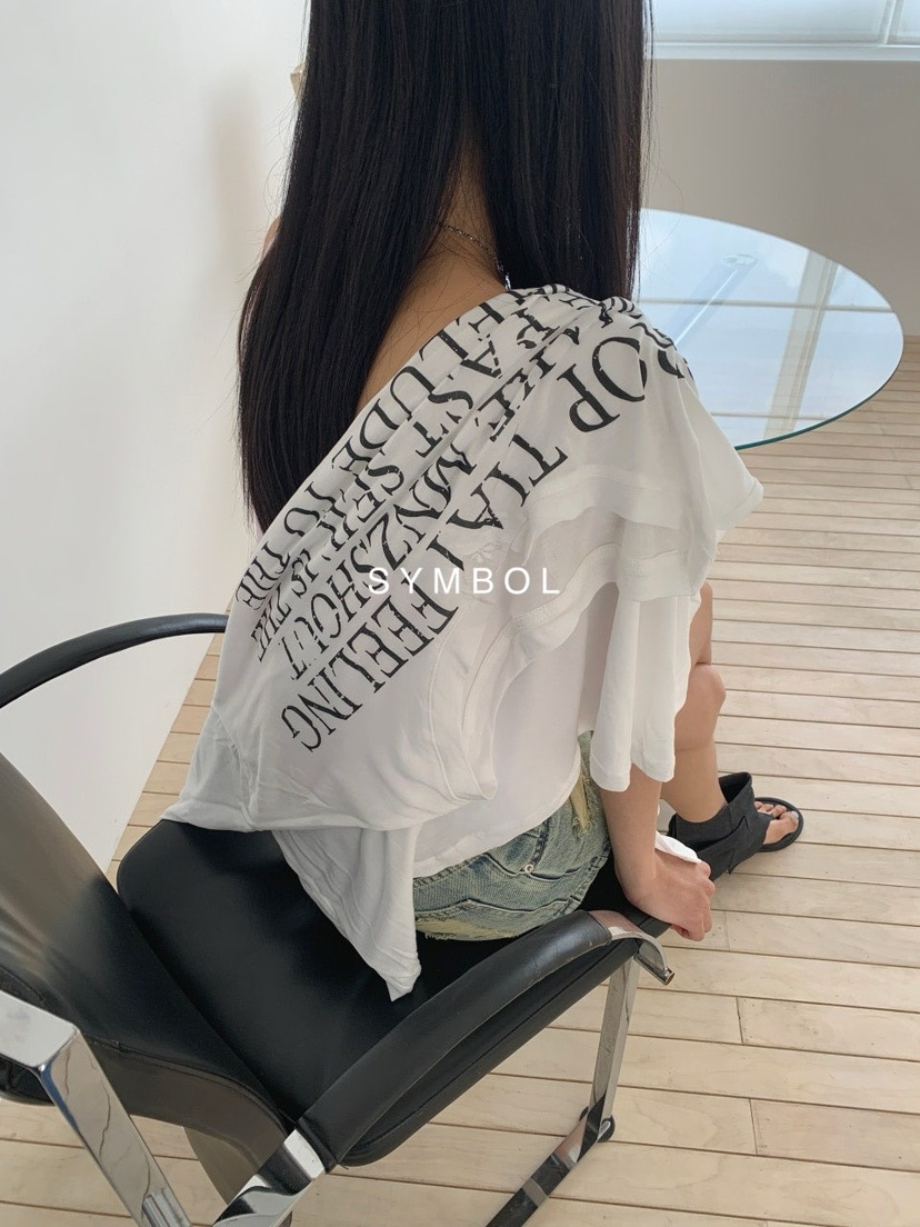SYMBOL韓國直郵實拍女裝新款26夏季時尚休閑人氣熱賣長袖T恤SYMBOL長袖T恤