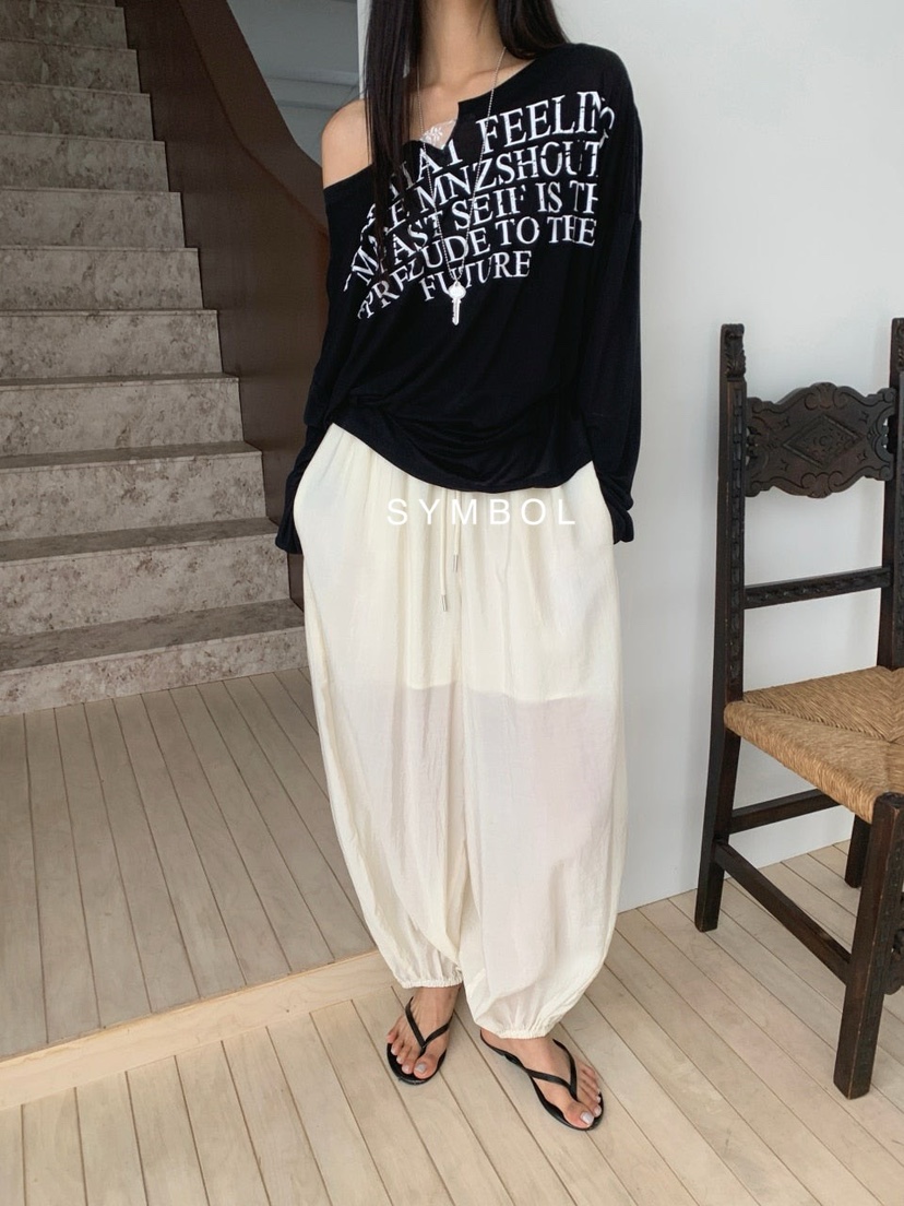 SYMBOL韓國直郵實拍女裝新款26夏季時尚休閑人氣熱賣長袖T恤SYMBOL長袖T恤
