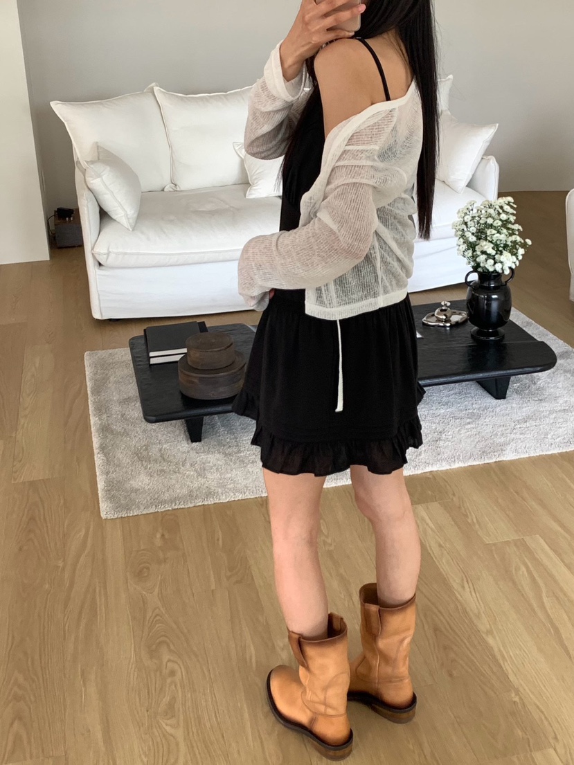 REVE CITE-L韓國直郵實拍女士新品人氣推薦連衣裙蕾絲亞麻REVE CITE-L連衣裙