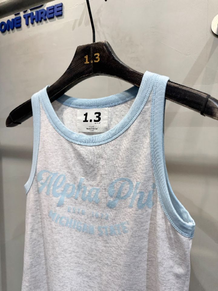 1.3韓國東大門代購女士新品推薦人氣休閑吊帶背心撞色無袖1.3_ONE THREE吊帶/背心