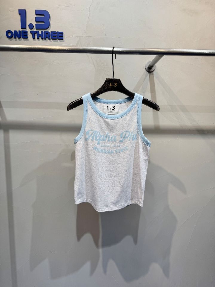 1.3韓國東大門代購女士新品推薦人氣休閑吊帶背心撞色無袖1.3_ONE THREE吊帶/背心圖色1