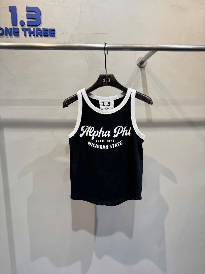 1.3韓國東大門代購女士新品推薦人氣休閑吊帶背心撞色無袖1.3_ONE THREE吊帶/背心圖色2