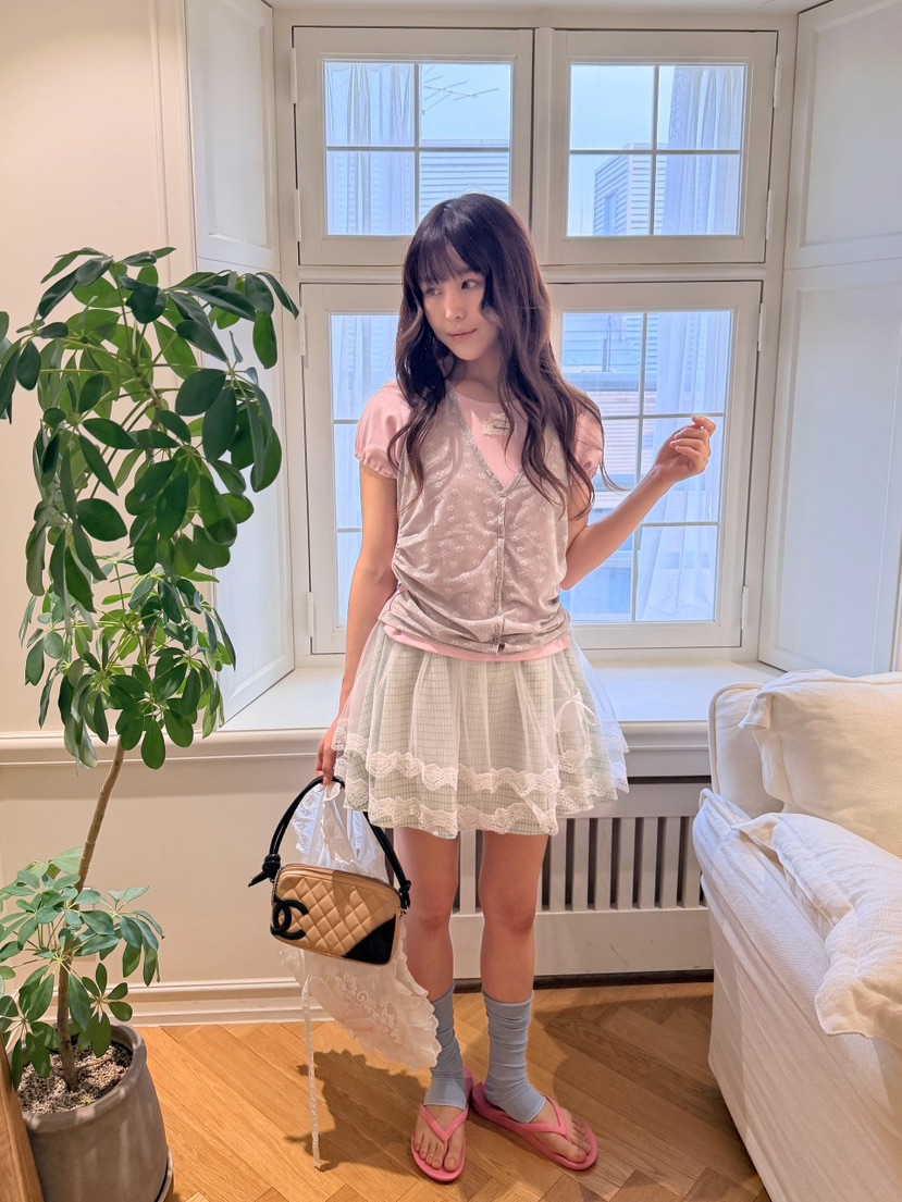 BOUTIQUE-L韓國東大門直郵女士新品26夏季休閑推薦T恤露背BOUTIQUE-LT恤
