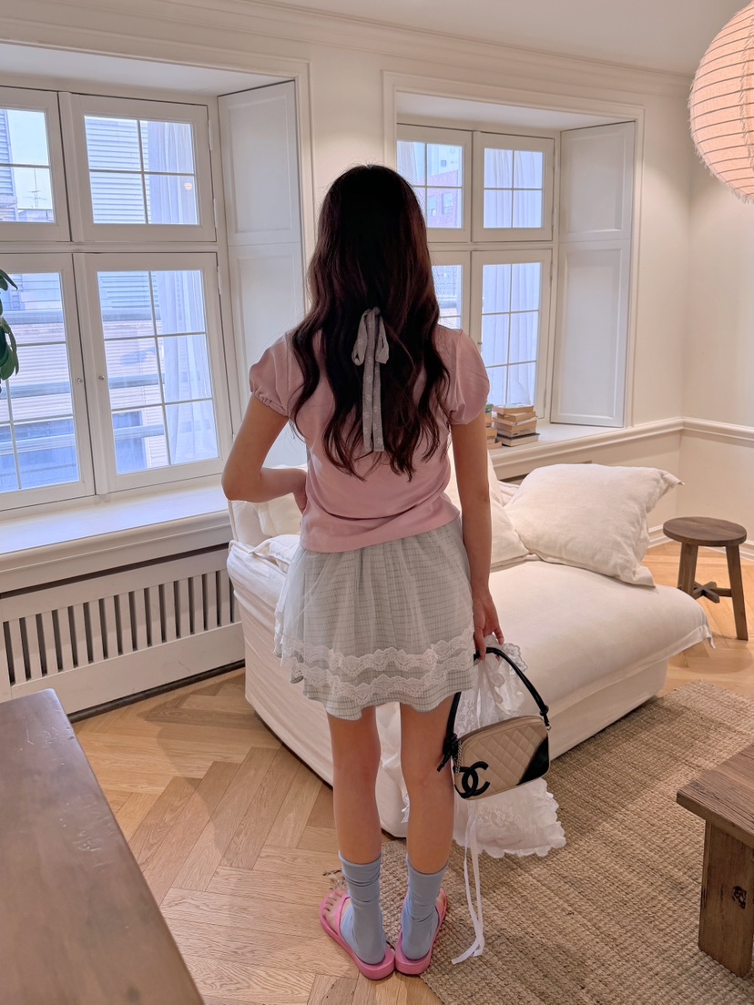 BOUTIQUE-L韓國東大門直郵女士新品26夏季休閑推薦T恤露背BOUTIQUE-LT恤