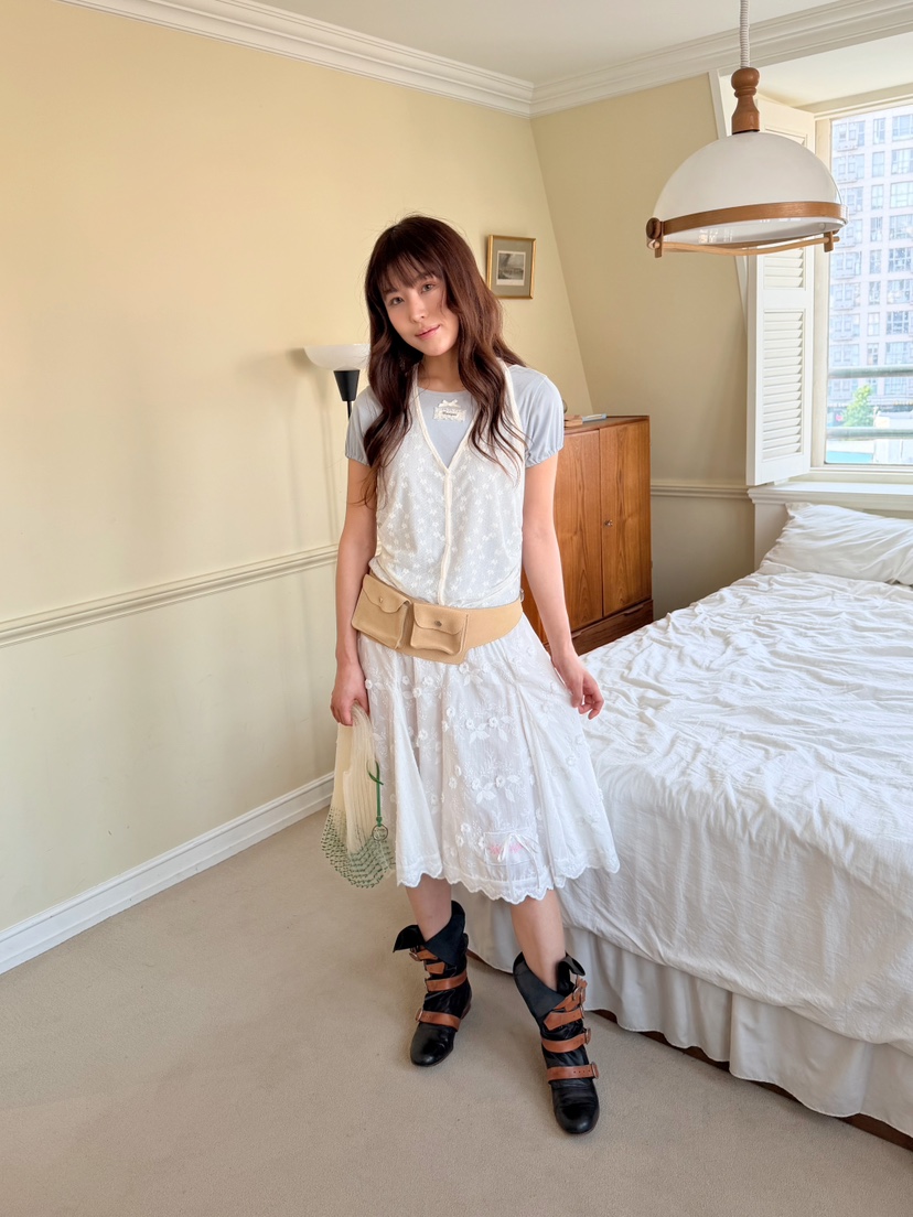 BOUTIQUE-L韓國東大門直郵女士新品26夏季休閑推薦T恤露背BOUTIQUE-LT恤