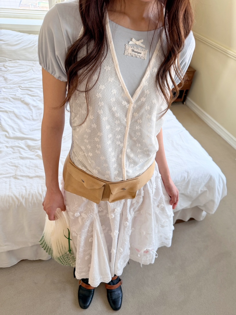 BOUTIQUE-L韓國東大門直郵女士新品26夏季休閑推薦T恤露背BOUTIQUE-LT恤圖色3