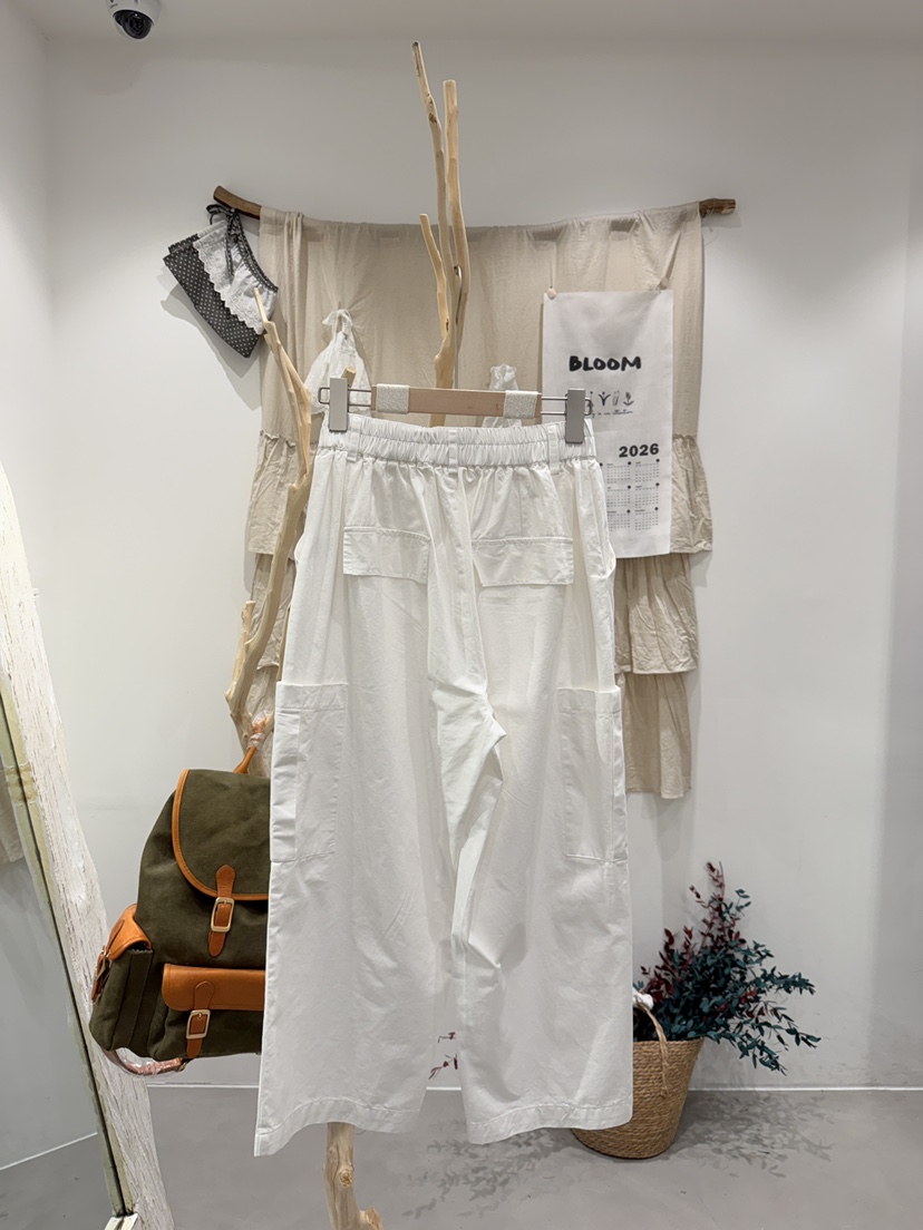 BLOOM韓國直郵女裝新款休閑26夏季時尚推薦熱賣休閑褲口袋棉BLOOM-S休閑褲