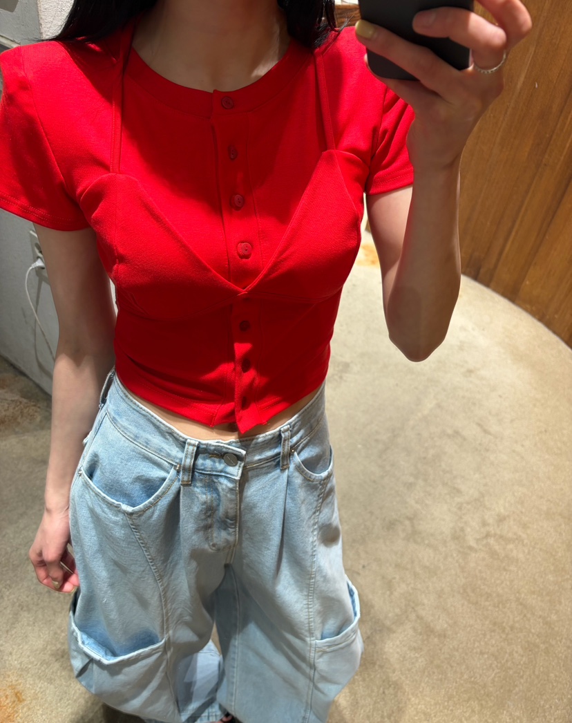 2TWO MOON韓國直郵實拍女裝新款時尚熱賣26夏季休閑推薦T恤2TWO MOONT恤