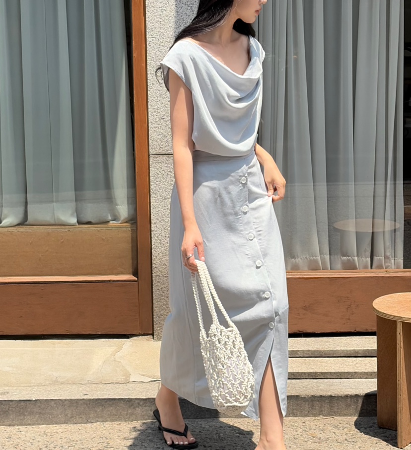 N BROWN韓國直郵女士新品休閑時尚26夏季襯衫蕾絲衫披肩亞麻N BROWN襯衫/蕾絲衫