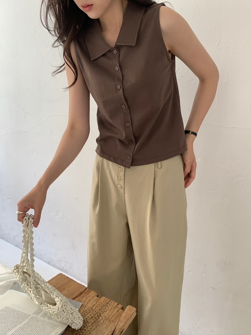 BLEECKER韓國直郵女士新款熱賣26夏季人氣推薦吊帶背心開衫BLEECKER吊帶/背心