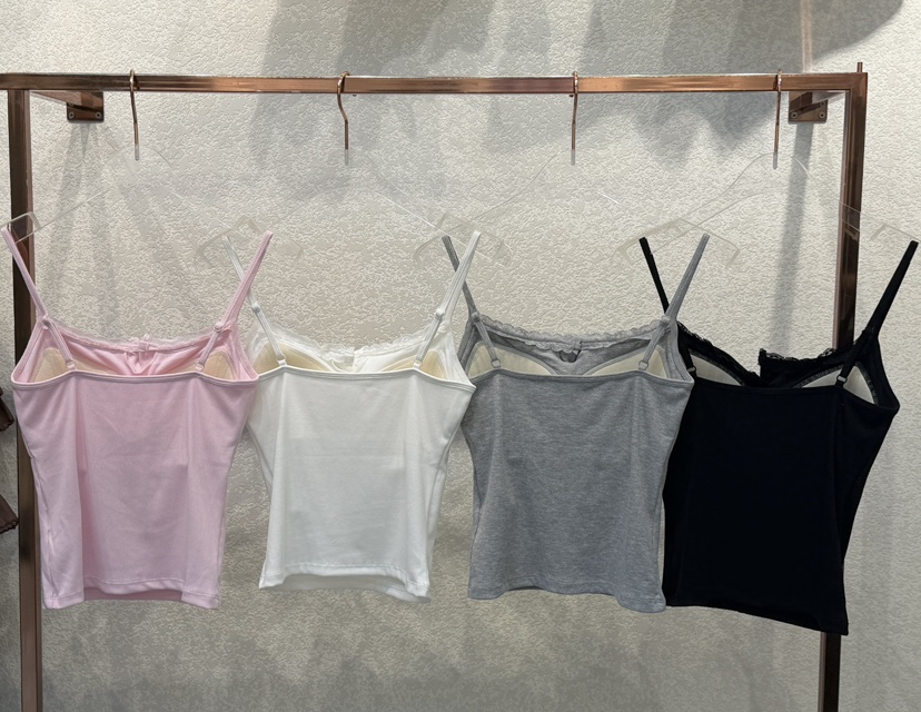 SYMBOL韓國東大門代購女裝新品時尚26夏季吊帶背心蕾絲紐扣SYMBOL吊帶/背心