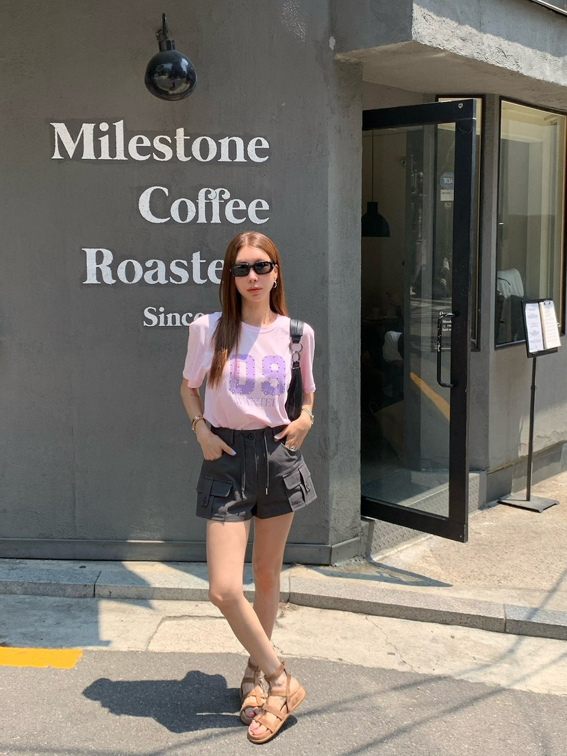 REVE CITE-L韓國直郵女士新款推薦26夏季時尚休閑短褲工裝REVE CITE-L短褲