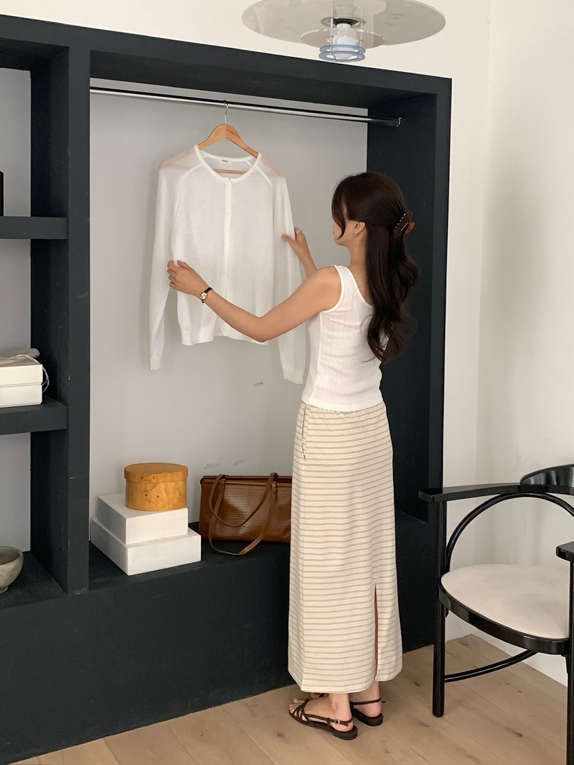 BLEECKER東大門實拍韓國女士新品熱賣休閑吊帶背心刺繡紐扣BLEECKER吊帶/背心