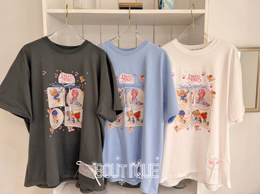 BOUTIQUE-L韓國直郵女裝新款26夏季熱賣人氣休閑推薦T恤BOUTIQUE-LT恤