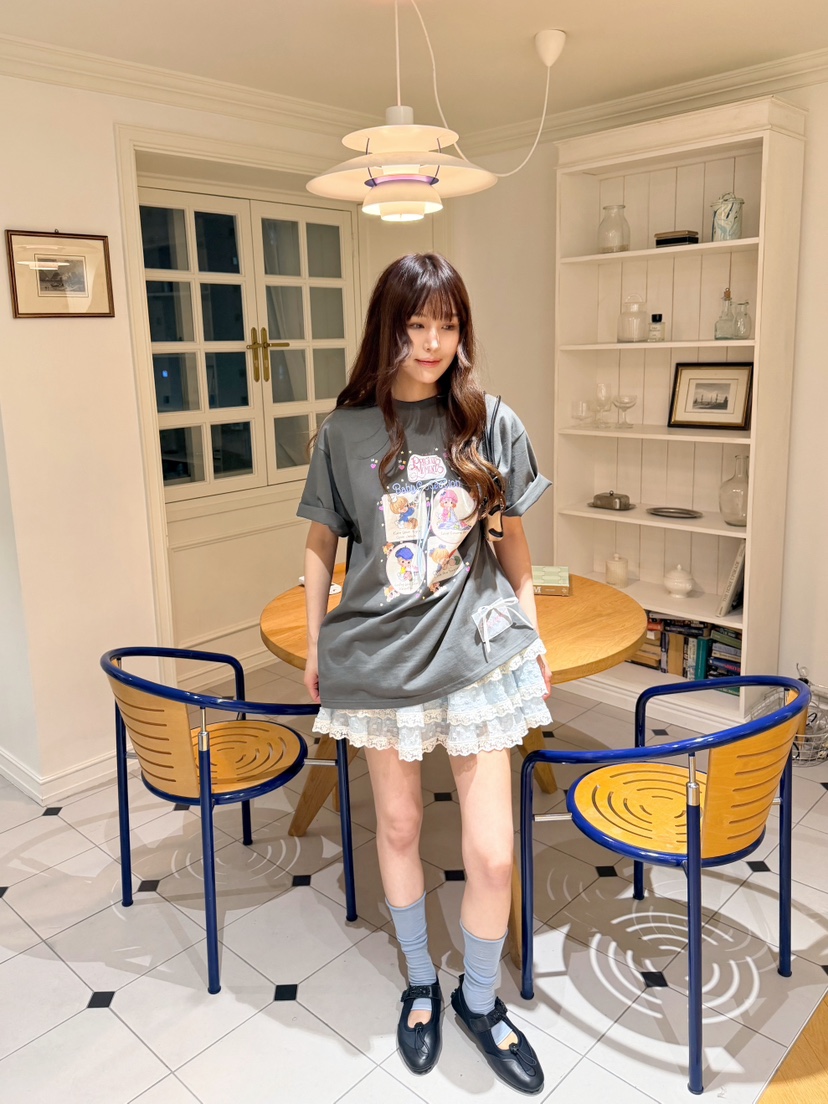 BOUTIQUE-L韓國直郵女裝新款26夏季熱賣人氣休閑推薦T恤BOUTIQUE-LT恤