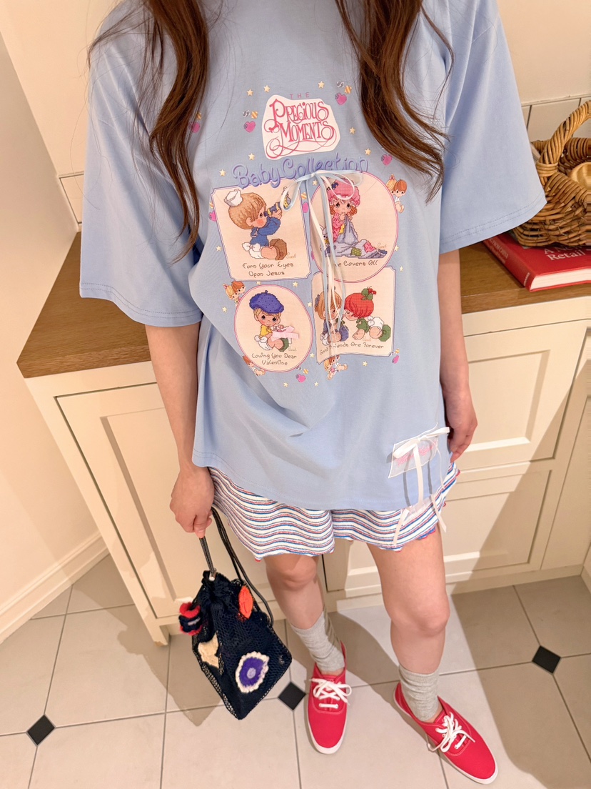 BOUTIQUE-L韓國直郵女裝新款26夏季熱賣人氣休閑推薦T恤BOUTIQUE-LT恤