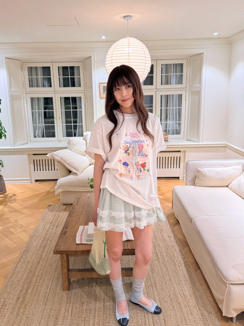 BOUTIQUE-L韓國直郵女裝新款26夏季熱賣人氣休閑推薦T恤BOUTIQUE-LT恤圖色2