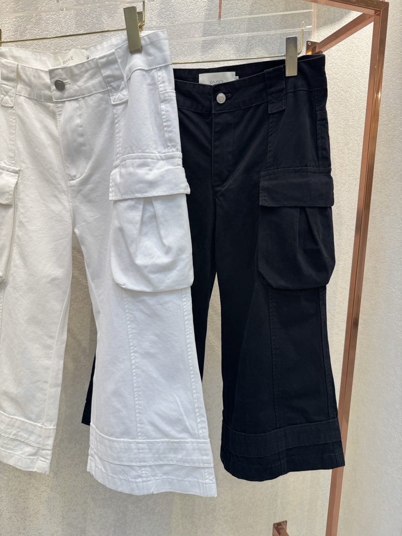 SYMBOL東大門實拍韓國女士新品熱賣推薦26夏季休閑褲工裝褲SYMBOL休閑褲