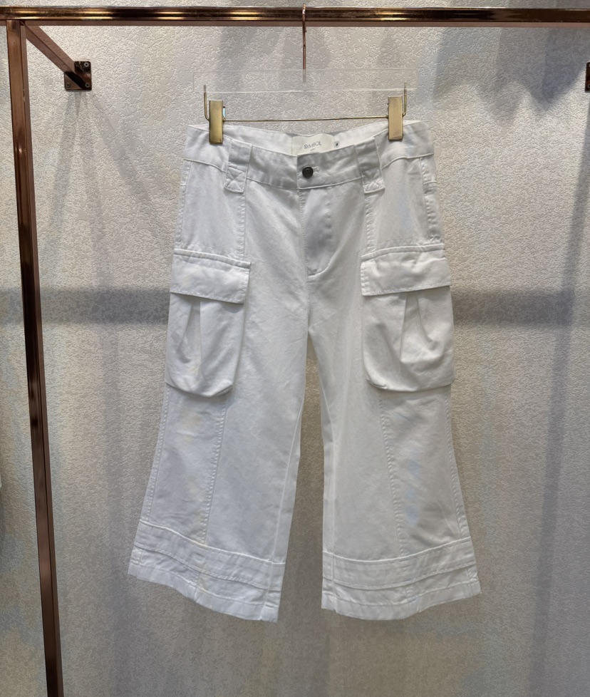 SYMBOL東大門實拍韓國女士新品熱賣推薦26夏季休閑褲工裝褲SYMBOL休閑褲圖色1