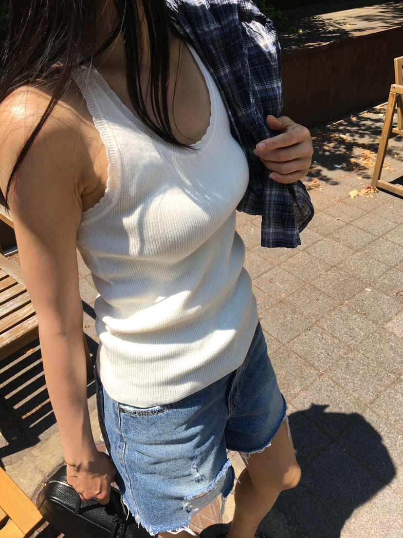 BAKING POWDER韓國代購女士新款推薦26夏季吊帶背心羅紋BAKING POWDER吊帶/背心