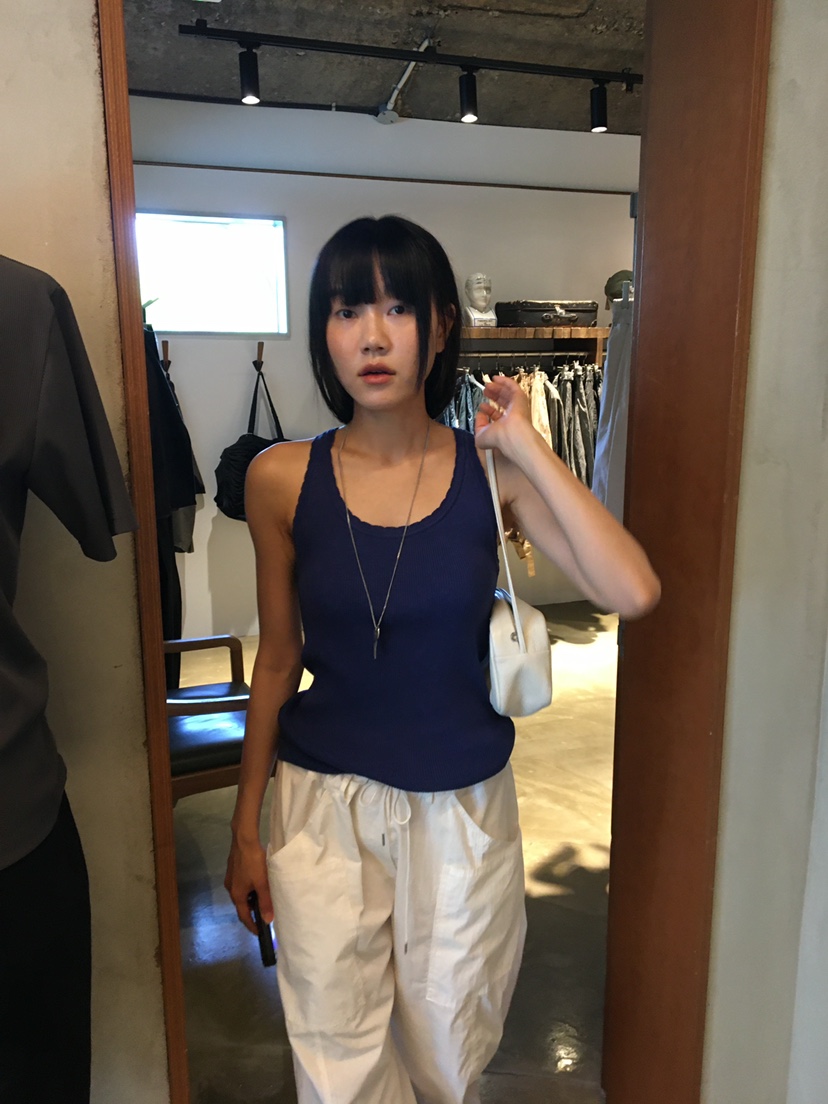 BAKING POWDER韓國代購女士新款推薦26夏季吊帶背心羅紋BAKING POWDER吊帶/背心