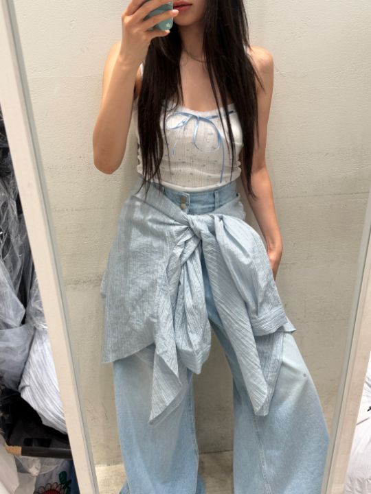 mars韓國東大門直郵女裝新品休閑熱賣推薦吊帶背心花朵無袖mars吊帶/背心