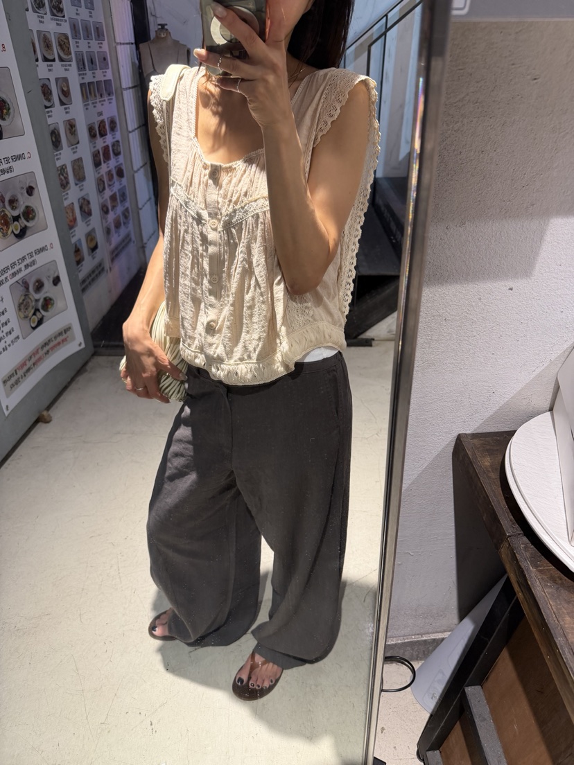 FRANC—L韓國東大門直郵女裝新品休閑時尚推薦襯衫蕾絲衫FRANC襯衫/蕾絲衫
